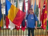With the Romanian Flag at the NY UN HQ